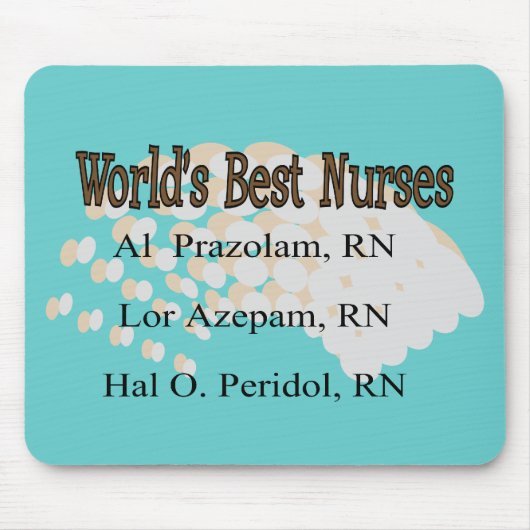 "Das Best-Krankenschwestern der Welt" Mousepad (Vorne)