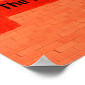 "Das BEST steht noch bevor!" Gestalted Poster (Ecke)