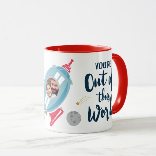 Das Beste am Universum Vatertag Tasse (VorderseiteRechts)