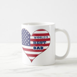 Das beste amerikanische Flaggenherz der Welt für V Kaffeetasse