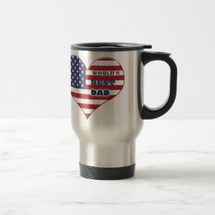 Das beste amerikanische Flaggenherz der Welt für V Reisebecher