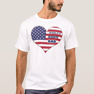 Das beste amerikanische Flaggenherz der Welt für V T-Shirt