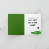 Das Beste an einem Personalisierten Golfspiel Karte (Innenseite)