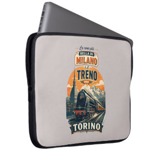 Das Beste an Mailand ist der Zug nach Turin Laptopschutzhülle