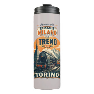 Das Beste an Mailand ist der Zug nach Turin Thermosbecher