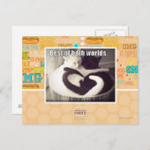 Das Beste aus beiden Welten. Postkarte (Vorne/Hinten)