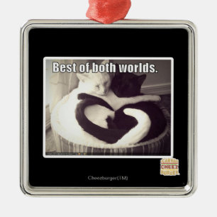 Das Beste aus beiden Welten. Silbernes Ornament