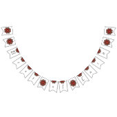 Das Beste aus Glück. Mandala in rot Wimpelkette (Alle)