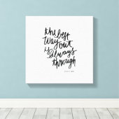 Das beste Ausweg aus Motivationen-Zitat für eine s Leinwanddruck (Insitu (Holzboden))