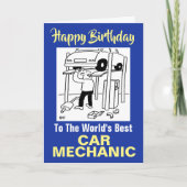 Das beste Auto der Welt - Happy Birthday Karte (Vorderseite)