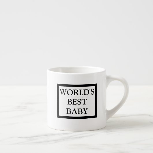 Das beste Baby-" Baby-Groß Kaffee-Tasse "der Welt Espressotasse (Rechts)