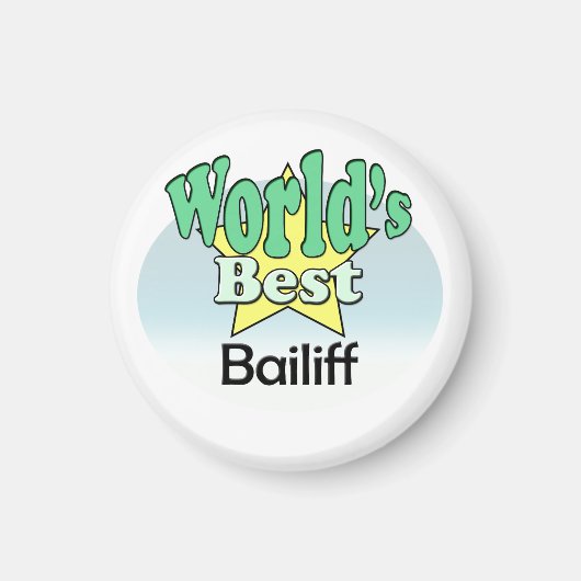 Das beste Bailiff der Welt Magnet (Vorne)