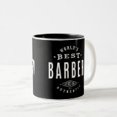 Das beste Barber der Welt Zweifarbige Tasse (VorderseiteRechts)