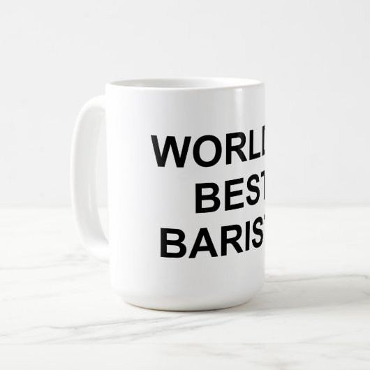 Das beste Barista der Welt Kaffeetasse (Vorderseite Links)