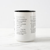 Das beste, bescheidenste, schokoladenste Tasse-Rez Zweifarbige Tasse (Mittel)