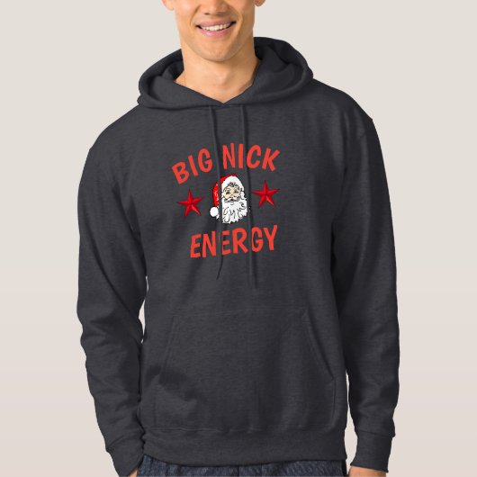 Das beste Big Nick Energy Funny Christmas Hoodie (Vorderseite)