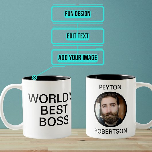 Das beste Boss-Büro der Welt Zweifarbige Tasse