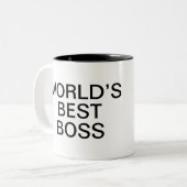 Das beste Boss-Büro der Welt Zweifarbige Tasse (Vorderseite Links)