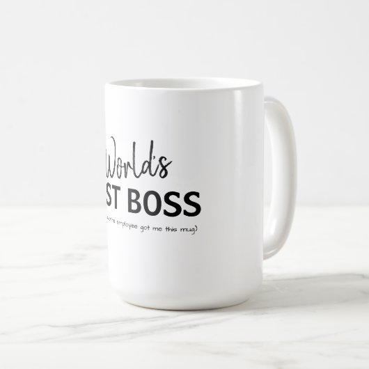 Das beste Boss-Funny-Geschenk der Welt Kaffeetasse (VorderseiteRechts)