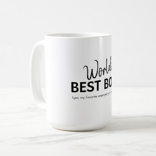 Das beste Boss-Funny-Geschenk der Welt Kaffeetasse (Vorderseite Links)
