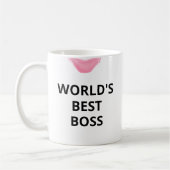 Das beste Boss Lipstick-Geschenk der Welt für sie Kaffeetasse (Links)