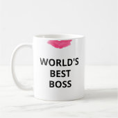 Das beste Boss Lipstick-Geschenk der Welt für sie Kaffeetasse (Links)