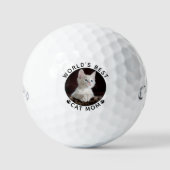 Das beste Cat-Mama-Pad Prints Pet-Foto der Welt Golfball (Vorderseite)
