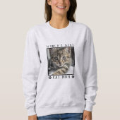 Das beste Cat-Mama-Pad Prints Pet-Foto der Welt Sweatshirt (Vorderseite)