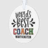 Das beste COACH-Ornament der Welt Ornament (Vorderseite)