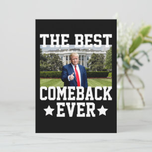 Das beste Comeback je Trump 47. Präsident Einladung