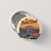 Das beste Dad Diner Button (Vorne & Hinten)