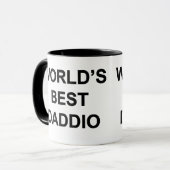 Das beste Daddio der Welt Tasse (Vorderseite Links)