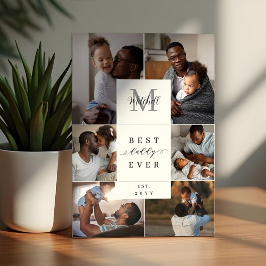 Das beste Daddy-Pater-Monogramm des 6. Fotos Fotoplatte