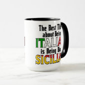 Das Beste daran, Italienisch zu sein Tasse (VorderseiteRechts)