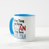 Das Beste daran, Italienisch zu sein Tasse (Vorderseite Links)