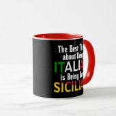 Das Beste daran, Italienisch zu sein Tasse (VorderseiteRechts)