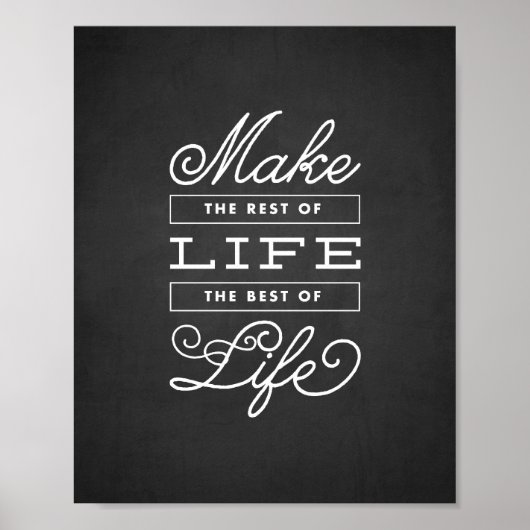 Das Beste des Lebens | Art Print Poster (Vorne)