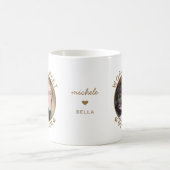 Das beste Dog Mama Gold Individuelle Name Pet Foto Kaffeetasse (Mittel)