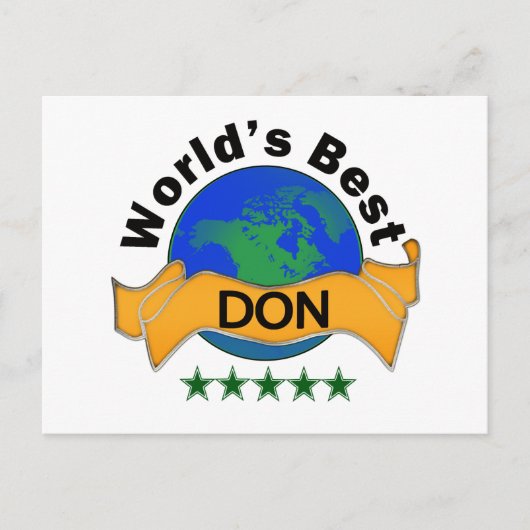 Das beste DON der Welt Postkarte (Vorderseite)