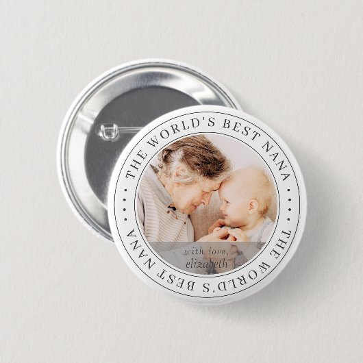 Das beste einfache Foto der Nana-Klassik Button (Vorne & Hinten)