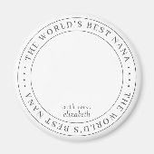 Das beste einfache Foto der Nana-Klassik Magnet (Vorne)