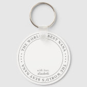 Das beste einfache Foto der Nana-Klassik Schlüsselanhänger (Vorderseite)