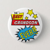 Das beste Enkelbuch des Pop Art Comic Button (Vorderseite)