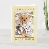 Das beste Foto der Welt für die Mama Gold zum Mutt Karte (Vorderseite)