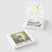 Das beste Foto für die Mama von Hunden Steinuntersetzer (Seitenansicht)