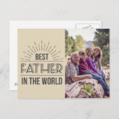 Das beste Foto für Vater Postkarte (Vorne/Hinten)