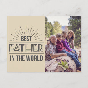 Das beste Foto für Vater Postkarte