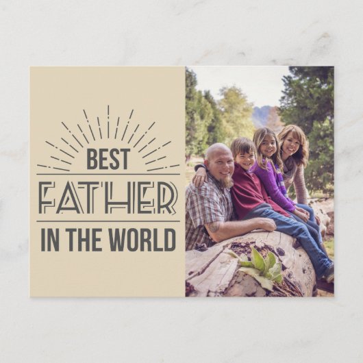 Das beste Foto für Vater Postkarte (Vorderseite)