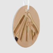 Das beste Friseurornament der Welt Ornament (Vorderseite)