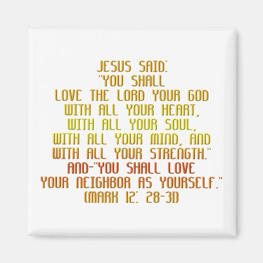 Das Beste Gebot Magnet (Vorne)